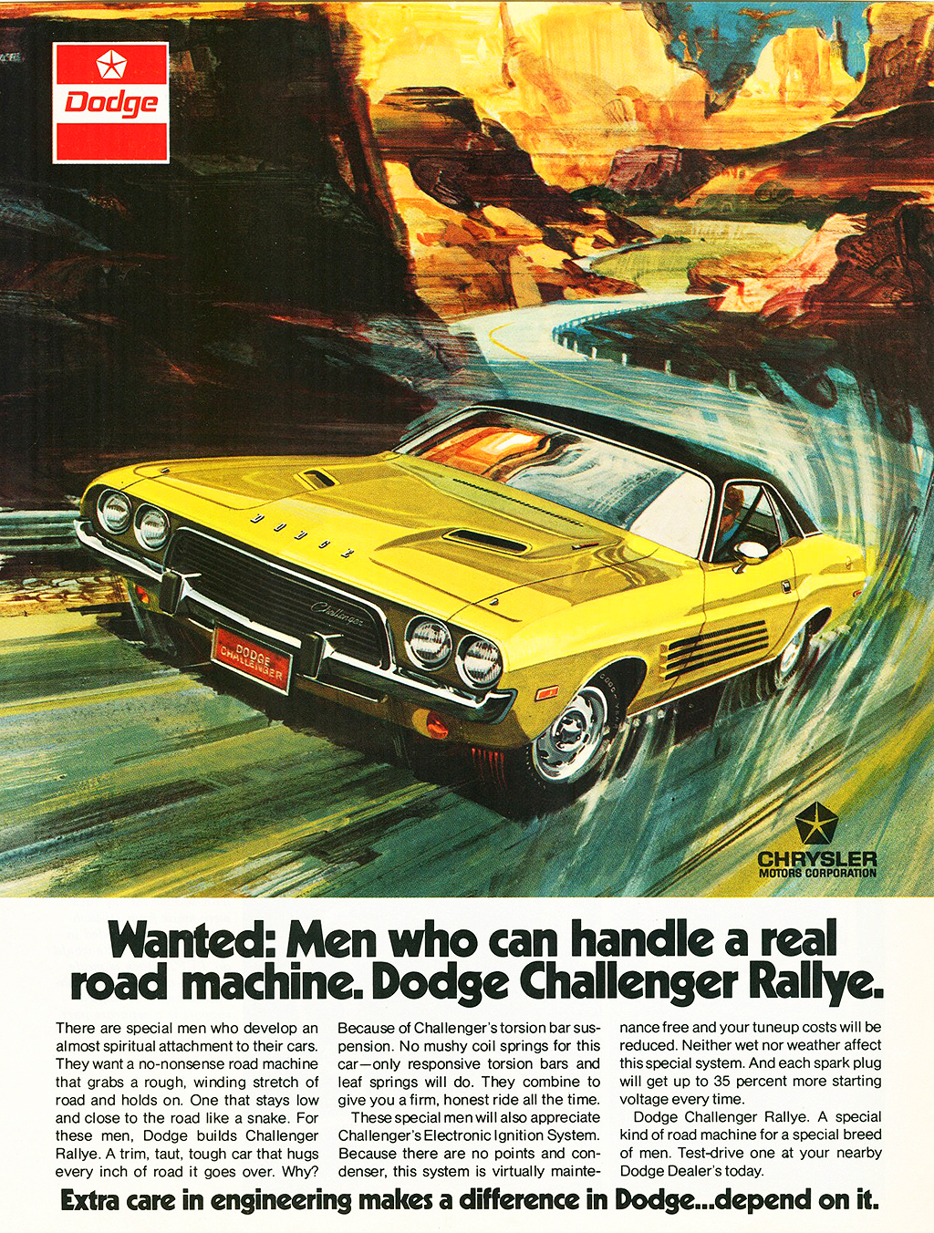 1973 Dodge Auto Advertising
